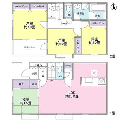 Floor plan. 4LD ・ K