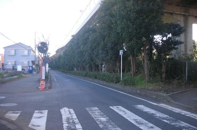 Streets around. Road of local near There is a bus stop.