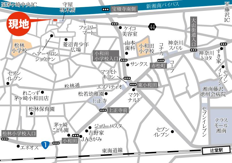 Local guide map. Local guidance view