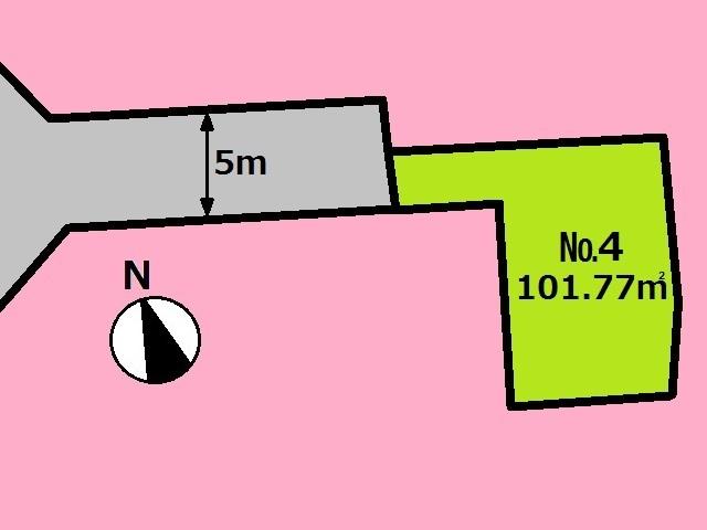 Compartment figure. Land price 16 million yen, Land area 101.77 sq m