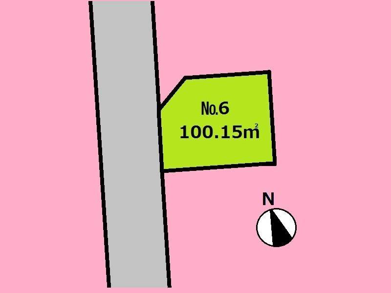 Compartment figure. Land price 17.5 million yen, Land area 100.15 sq m