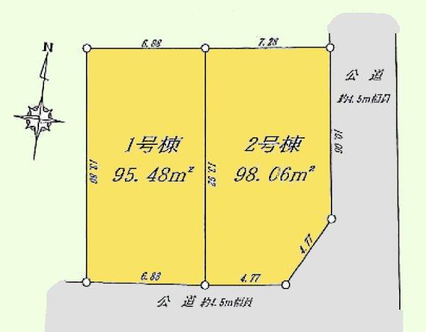 Compartment figure. 29,800,000 yen, 3LDK + S (storeroom), Land area 98.06 sq m , Building area 101.64 sq m