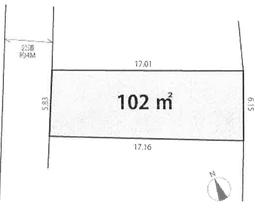 Compartment figure. Land price 9.75 million yen, It is also a good thing the form of land area 102.34 sq m your land