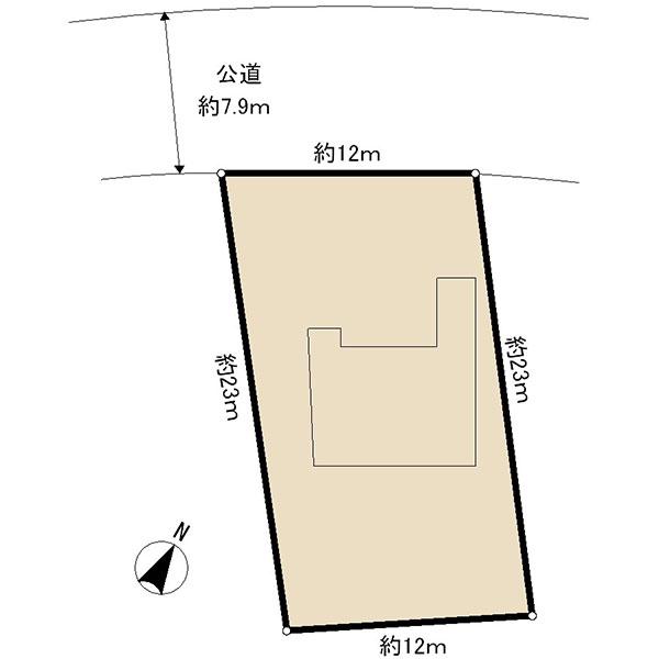 Compartment figure. Land price 57,800,000 yen, Land area 287.69 sq m