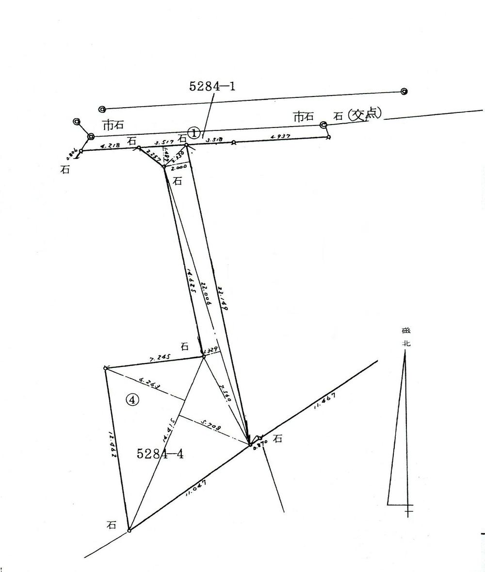 Compartment figure. Land price 29,800,000 yen, There is 126.66 sq m equipped cadastral survey map land area
