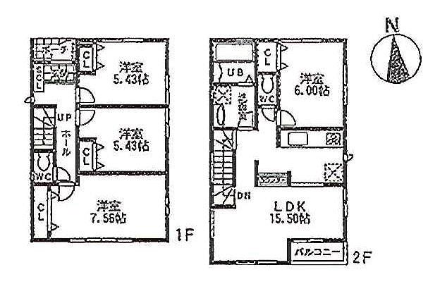 Floor plan. 34,800,000 yen, 4LDK, Land area 121.33 sq m , Building area 90.67 sq m