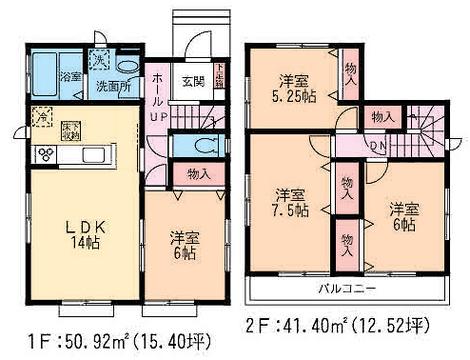 Floor plan. 31,800,000 yen, 4LDK, Land area 115 sq m , Building area 92.32 sq m