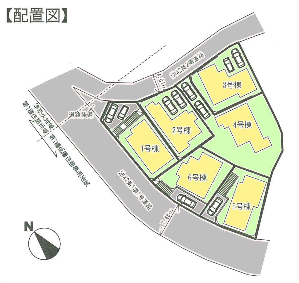 The entire compartment Figure. 1 ~ 4 Building Two car spaces Allowed !!