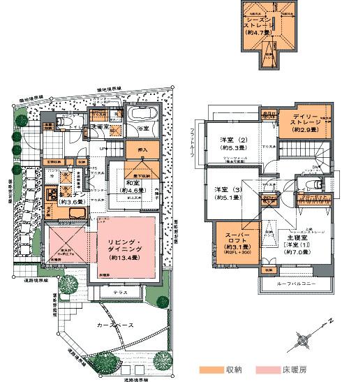 Floor plan. 680m until the Shonan Mall FILL