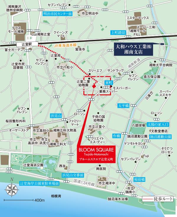 Local guide map.  ※ Near the guide map