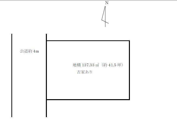 Compartment figure. Land price 33,800,000 yen, It is a land area 137.33 sq m shaping land