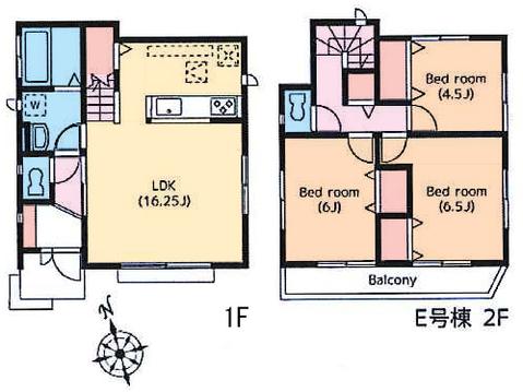 Floor plan. 26,900,000 yen, 3LDK, Land area 101.44 sq m , Building area 81.15 sq m