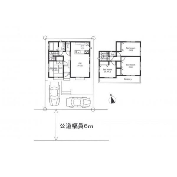 Floor plan. 37,800,000 yen, 4LDK, Land area 125.05 sq m , Building area 95.01 sq m