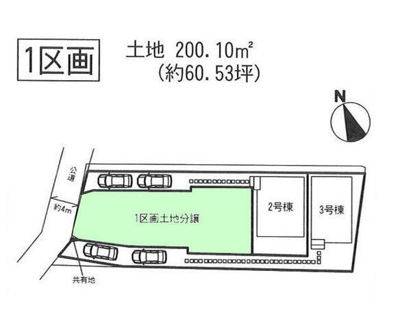 Compartment figure. Land price 31,800,000 yen, Land area 200.1 sq m