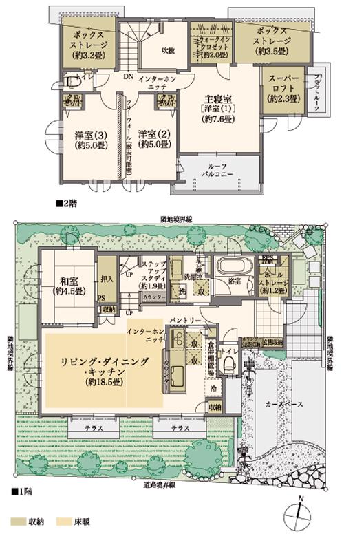 Floor plan. Tsujido Seaside Park: bicycle about 9 minutes (2140m)