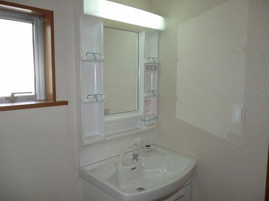 Wash basin, toilet. Example of construction