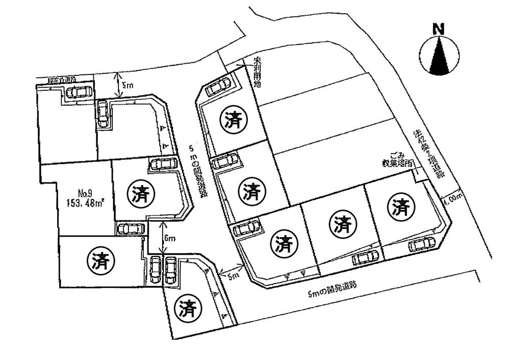 Compartment figure. Land price 18 million yen, Land area 153.48 sq m