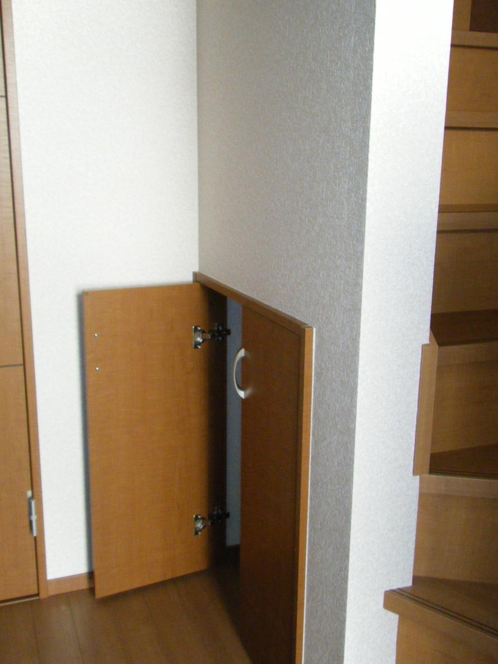 Receipt. Storage under the stairs