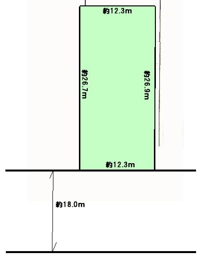Compartment figure. Land price 89,800,000 yen, Land area 331.2 sq m