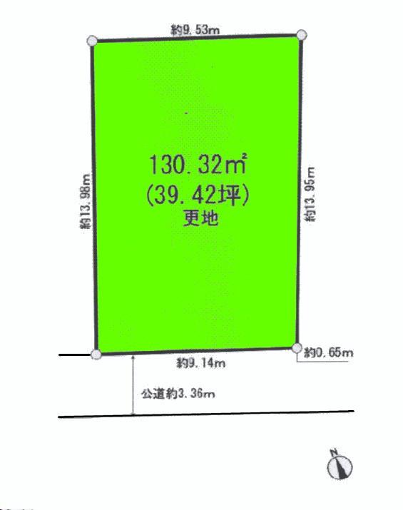 Compartment figure. Land price 17,900,000 yen, Land area 130.32 sq m