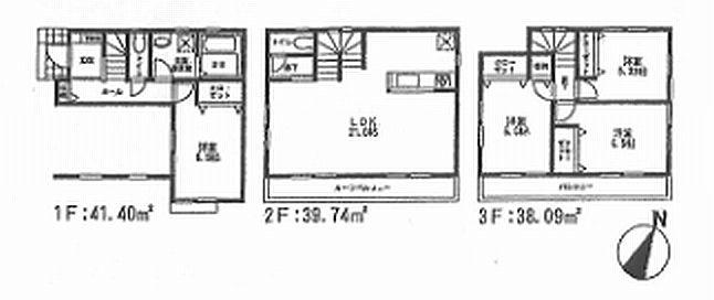Floor plan. 26,900,000 yen, 4LDK, Land area 80.27 sq m , Building area 119.23 sq m