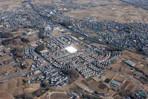 aerial photograph. It is seen from the sky site (February 2012) shooting