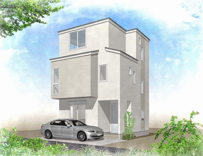 Local appearance photo. B Building Rendering Our original specification using solid material (Kabasakura) flooring