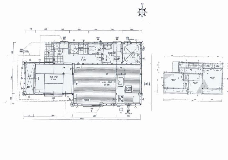 Floor plan. (6 Building), Price 23.8 million yen, 4LDK, Land area 110.5 sq m , Building area 97.71 sq m