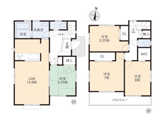 Floor plan. 39,900,000 yen, 4LDK, Land area 159.01 sq m , Building area 97.5 sq m floor plan