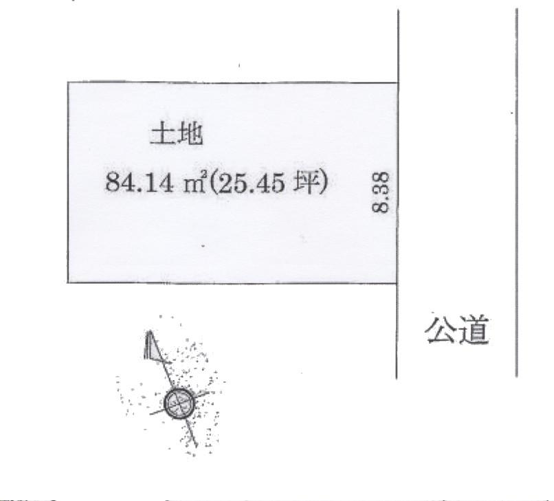Compartment figure. Land price 9.8 million yen, Land area 84.14 sq m