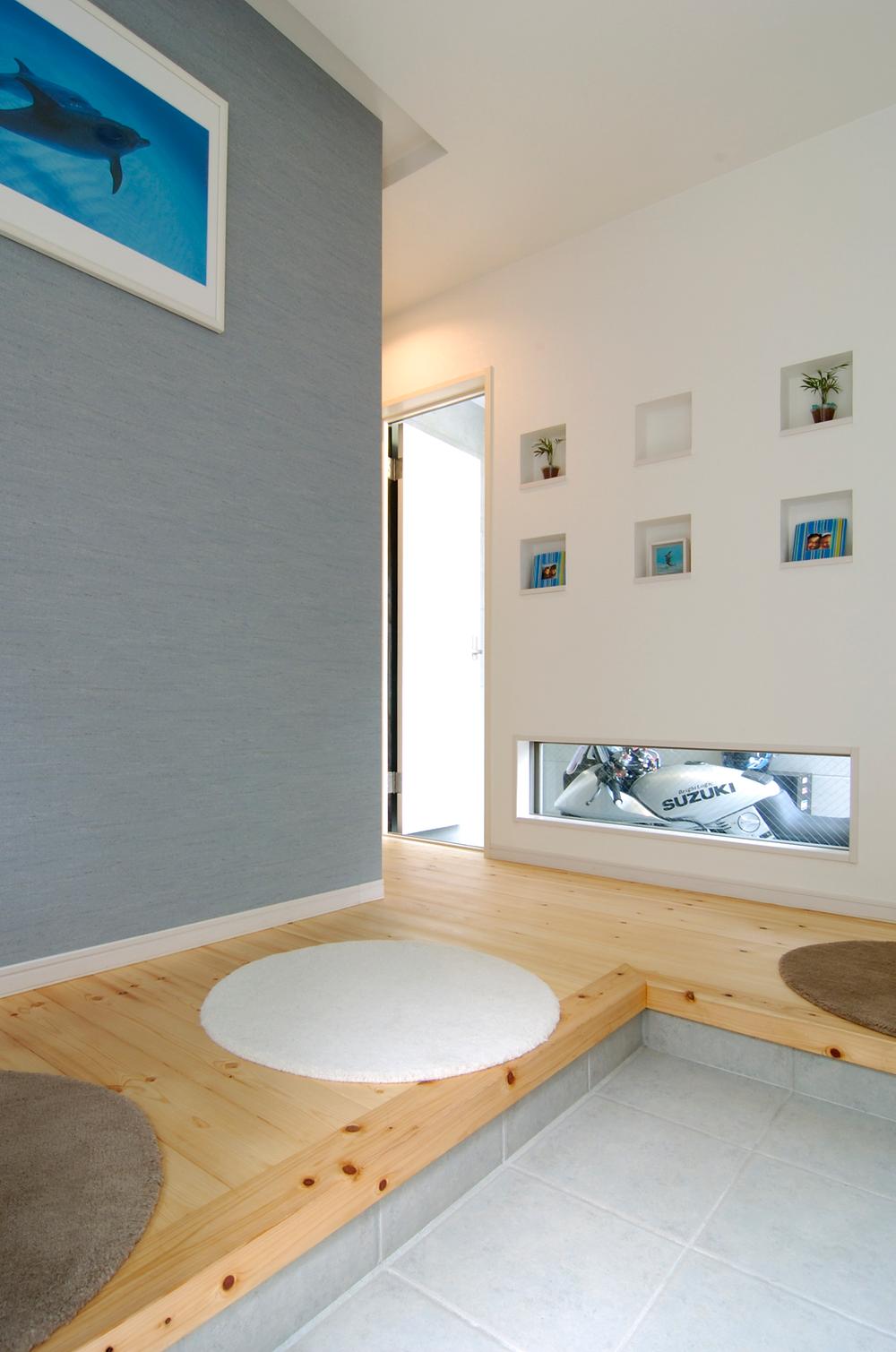 Building plan example (introspection photo). We will be looking at the bike garage from the front door of.