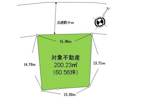 Compartment figure. Land price 22,800,000 yen, Land area 200.23 sq m