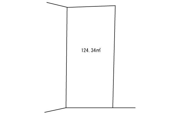 Compartment figure. Land price 18,800,000 yen, Land area 124.34 sq m
