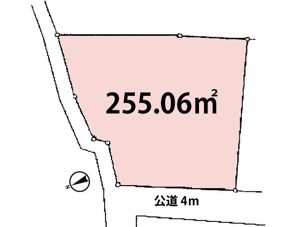 Compartment figure. Land price 27.5 million yen, Gozaimasen land area 255.06 sq m building conditions. This location can feel the wind of Shonan.