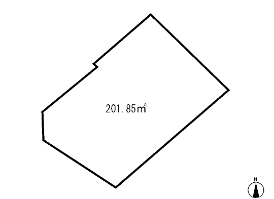 Compartment figure. Land price 20 million yen, Land area 201.85 sq m