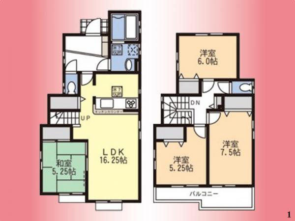 Floor plan. 44,900,000 yen, 4LDK, Land area 176.58 sq m , Building area 100.19 sq m