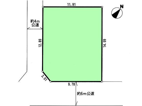 Compartment figure. Land price 23.8 million yen, Land area 176.45 sq m