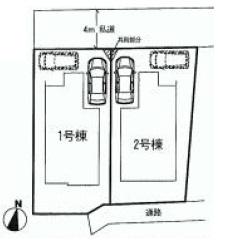 Compartment figure. 33,800,000 yen, 4LDK, Land area 125.08 sq m , Building area 93.98 sq m