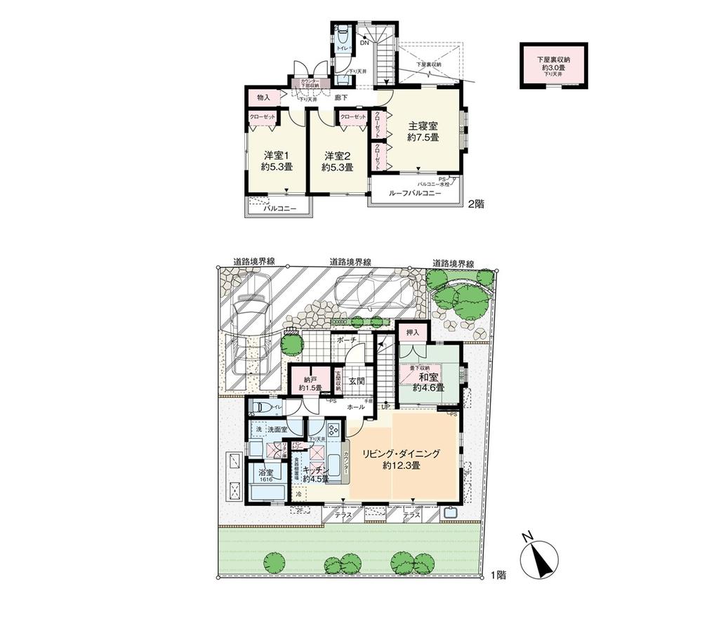 Floor plan. Lead the family, Town of Tokimeki. In couple, Parents and children, In the family, While enjoying the life of this town, Foster a life rich. Will begin lives of families every day was full of excitement.