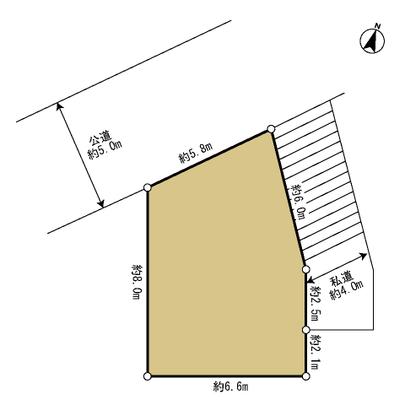 Compartment figure. Northwest side of public roads, Northeast side will be the driveway.