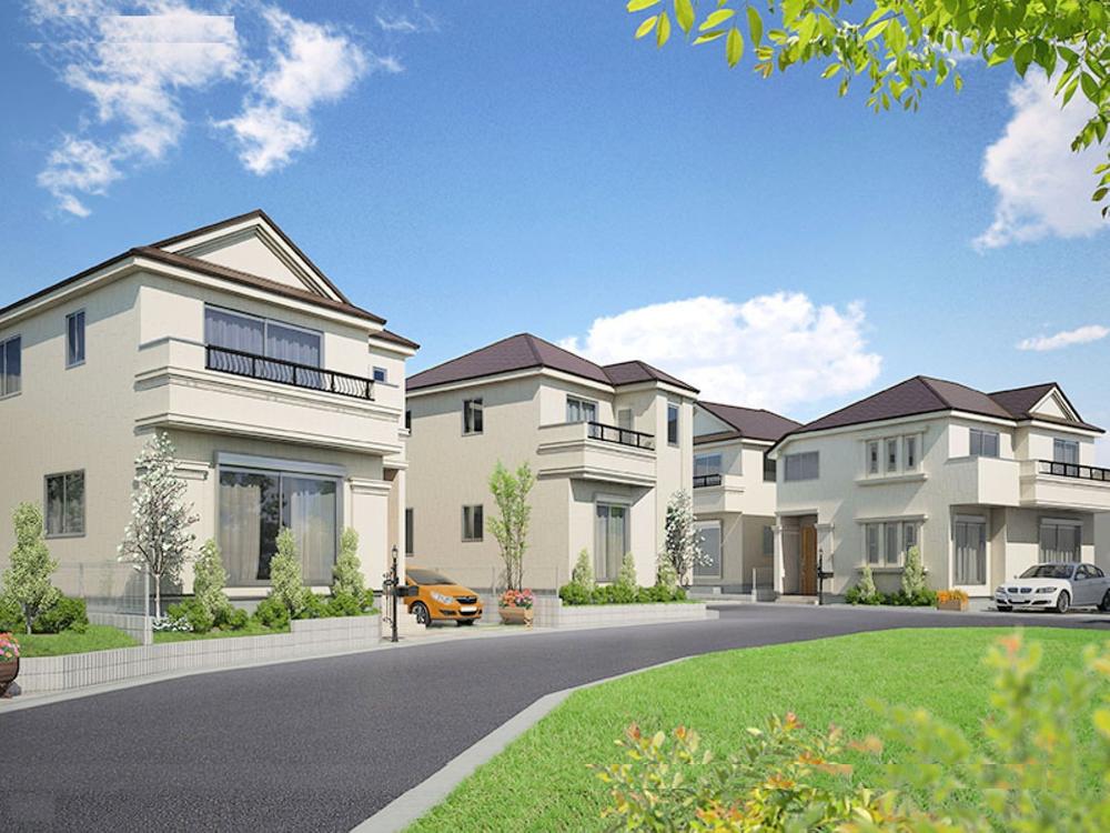 Rendering (appearance). All 19 buildings European mansion. (9 ~ 12 Building Perth)