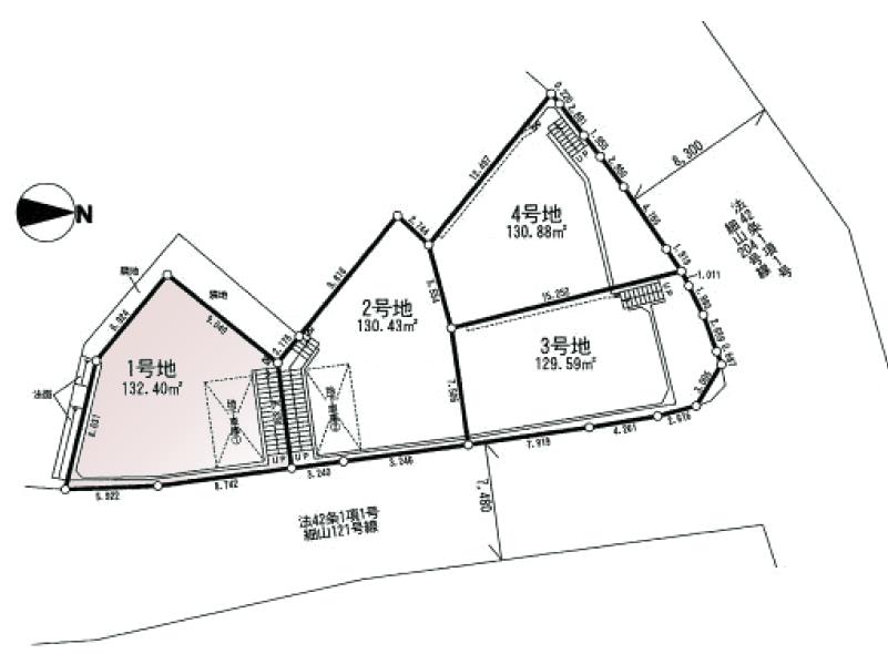 Compartment figure. Land price 27,800,000 yen, Land area 132.4 sq m