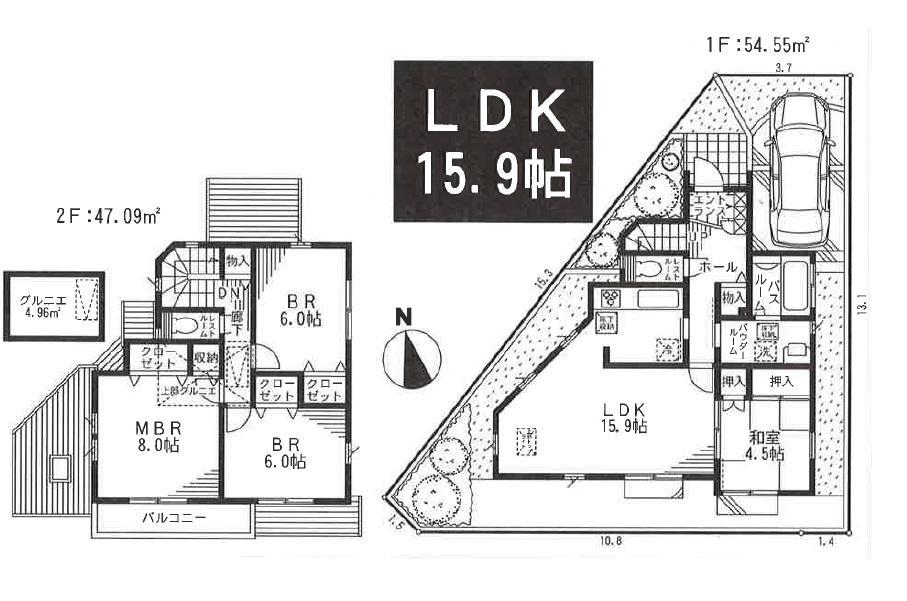 Other. 4 Building ・ Matrix view about a quarter of the room video you can see. 