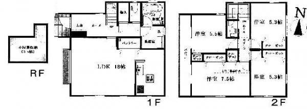 Floor plan. 45,800,000 yen, 4LDK, Land area 110 sq m , Building area 101.02 sq m
