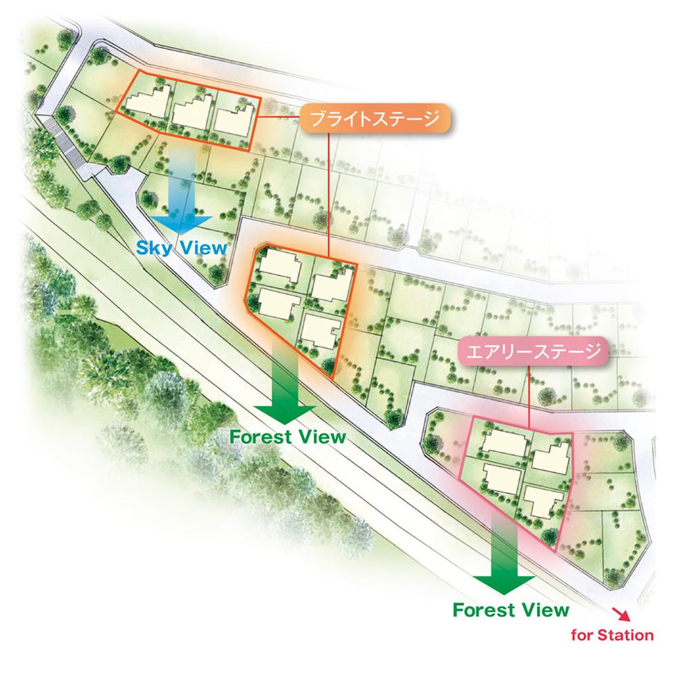 Other. A large garden with a feeling of opening on the south-facing. Pool play of gardening and children can enjoy <Bright stage>. Landscape overlooking the green Kurokawa Yatsu park. Can feel the rich natural <Airy stage>.