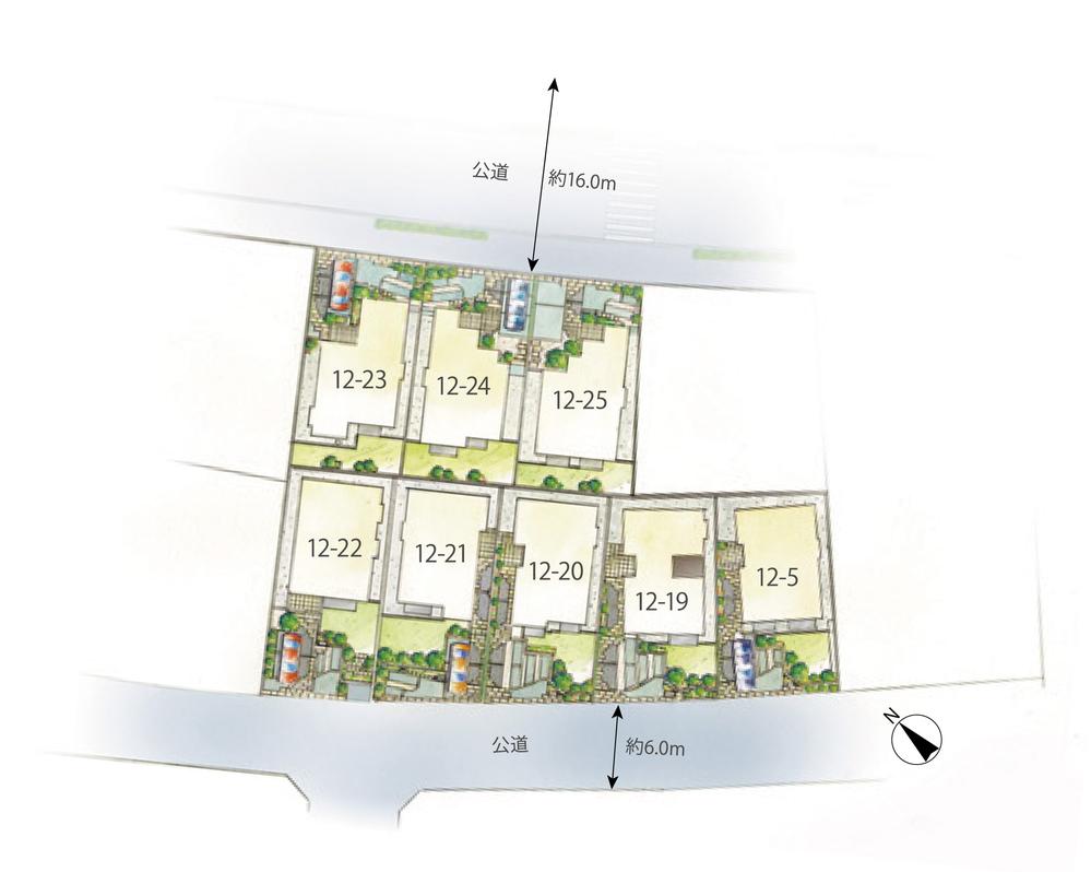 The entire compartment Figure.  ■ Leafeon Kurihira Kurigi Street District Phase 3 In a quiet environment of the city blocks image illustrations readjustment within the project site, It will be born the stage to deepen the bonds of family.