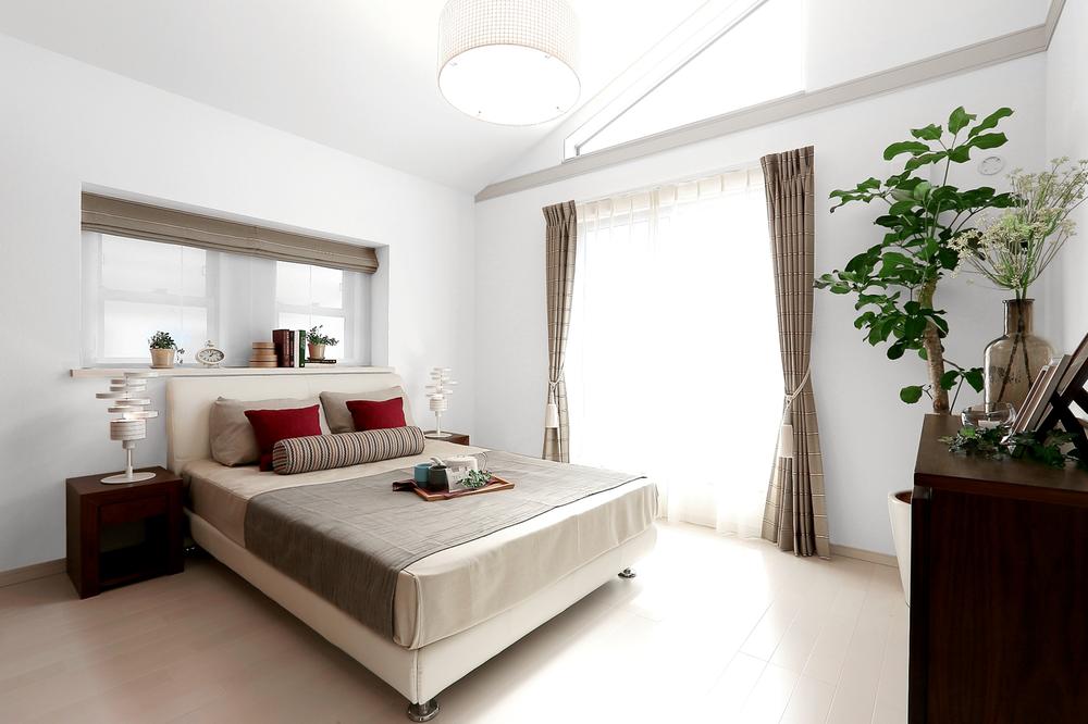 Non-living room.  ■ Master bedroom It deepens peace, The main bedroom, which was blessed with mild sunshine. Model home (August 2013) Shooting