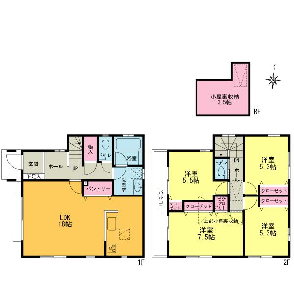 Floor plan. 14 mins of express station "Shinyurigaoka". Modern commercial facilities are lined.