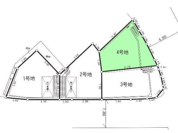 Compartment figure. Land price 24,800,000 yen, Land area 130.88 sq m