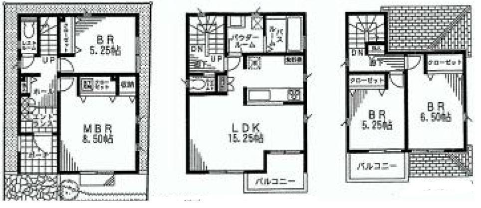 Floor plan. (6 Building), Price 38,800,000 yen, 4LDK, Land area 84.46 sq m , Building area 104.32 sq m